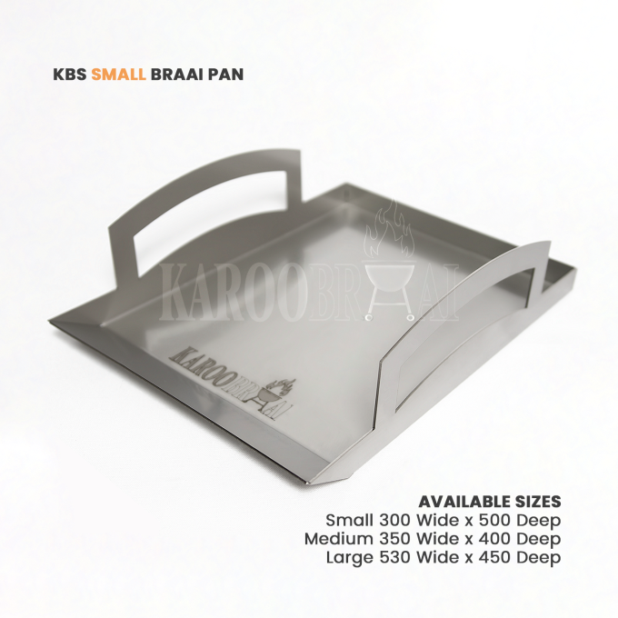 KarooBraai™ Small Braai Pan (Stainless Steel) - Including Delivery