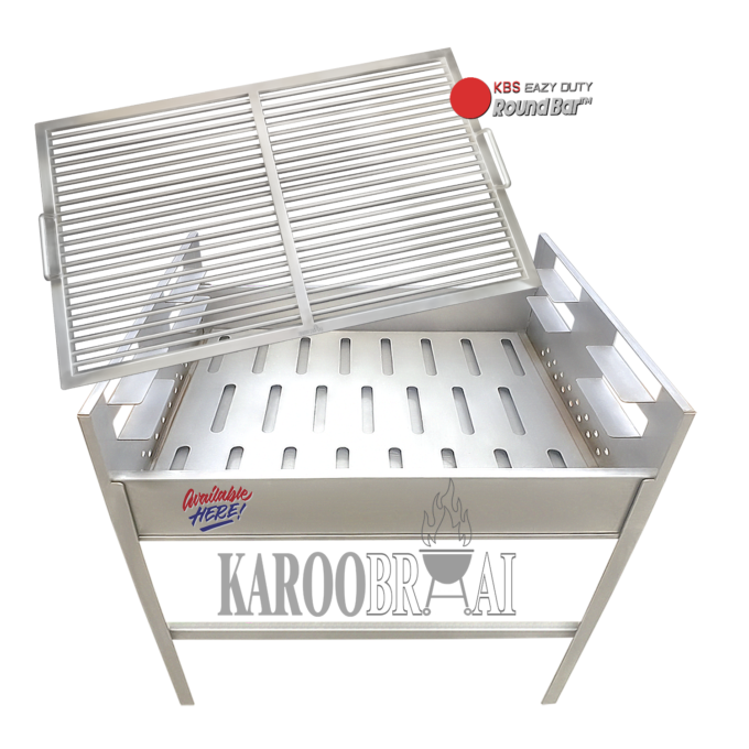 Stainless Steel Large URBAN Free-Standing Braai – with Optional Braai Grid Options