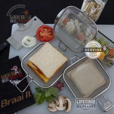 KarooBraai™ 30% PRICE DROP Braai Broodjie Basket GIFT SET **Including Delivery** - Image 3