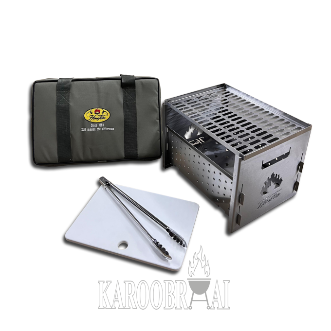 Bakkie Braai Set in Stainless Steel