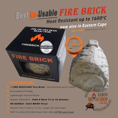 RE-Usable Fire Bricks (Set of 2) - Soak & Burn! **NATIONAL DELIVERY INCLUDED** - Image 4