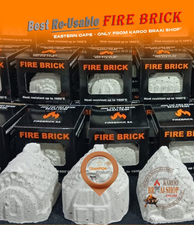 RE-Usable Fire Bricks (Set of 2) - Soak & Burn! **PORT ELIZABETH DELIVERY INCLUDED**