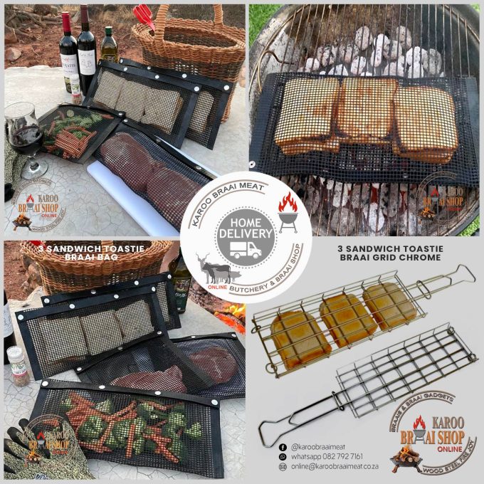 3 Toastie Braai Bag or Braai Grid **INCLUDING DELIVERY**