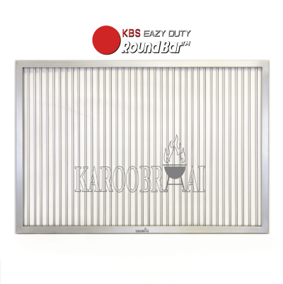 EazyDuty RoundBar™ Stainless Steel Braai Grid with Steak Pan Combo - Pricing on Request - Image 3