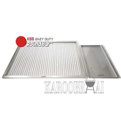 KarooBraai© Stainless Steel Steak Plate for Built-Ins & Inserts - Image 3