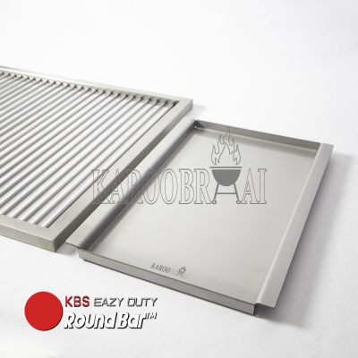 KarooBraai© Stainless Steel Steak Plate for Built-Ins & Inserts - Image 2