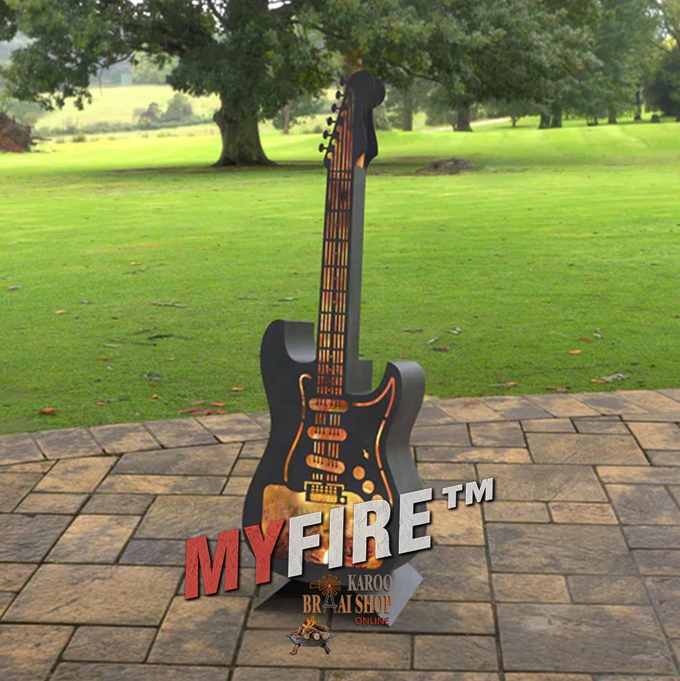 Electric Guitar Fire Pit