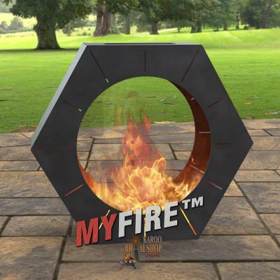 Chimnea Vertical Hexagon Fire Pit - Image 3