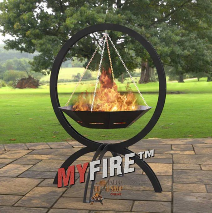 Swing Fire Pit on Chain