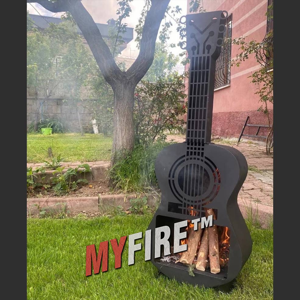 Classic Guitar Fire Pit - Image 2