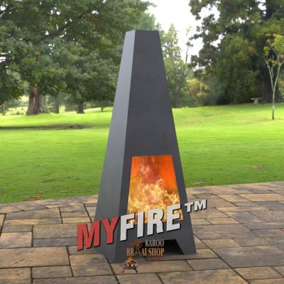 One-Sided Pyramid Fire Pit