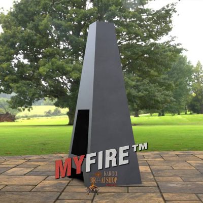 One-Sided Pyramid Fire Pit - Image 3