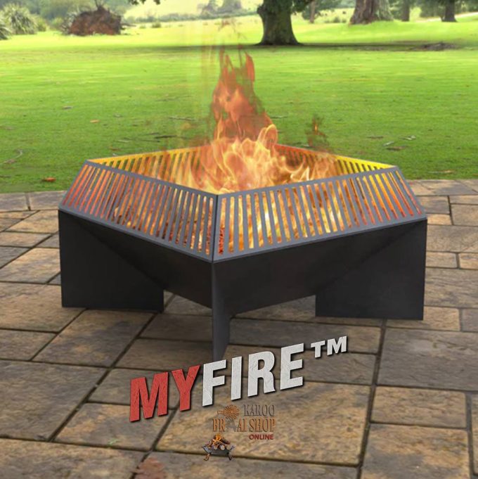 Square 3 Fire Pit with Guard