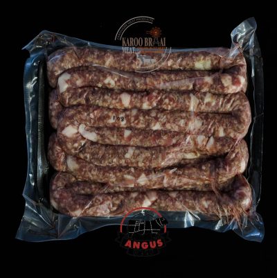 Grass Fed Angus Beef Spek Wors 5kg (5 x 1kg)