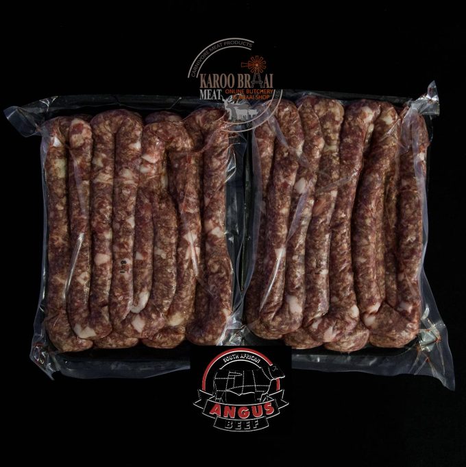 Grass Fed Angus Beef Spek Wors 2kg