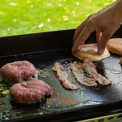 KarooBraai© Large 65cm x 45cm Stainless Steel Plancha (Optional Personalisation) - Image 4