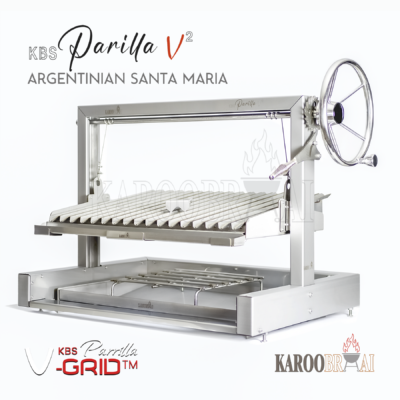 1200mm Argentinian Santa Maria Parilla V2 by KarooBraai™ – Grade 304 Stainless Steel