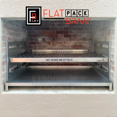 KarooBraai™ Wall Mount Braai Sides with Grid – FLAT PACK™ (Optional Ash Pan & Ember Grid) - Price on Request - Image 11