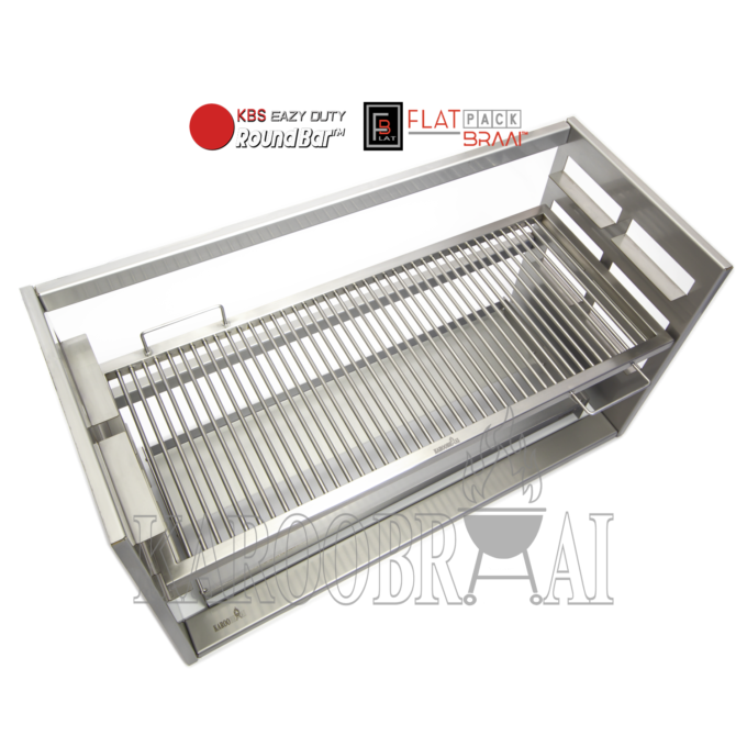* KarooBraai™ FLAT PACK™ Insert Braai with Free-Floating RoundBar Grid - Price on Request