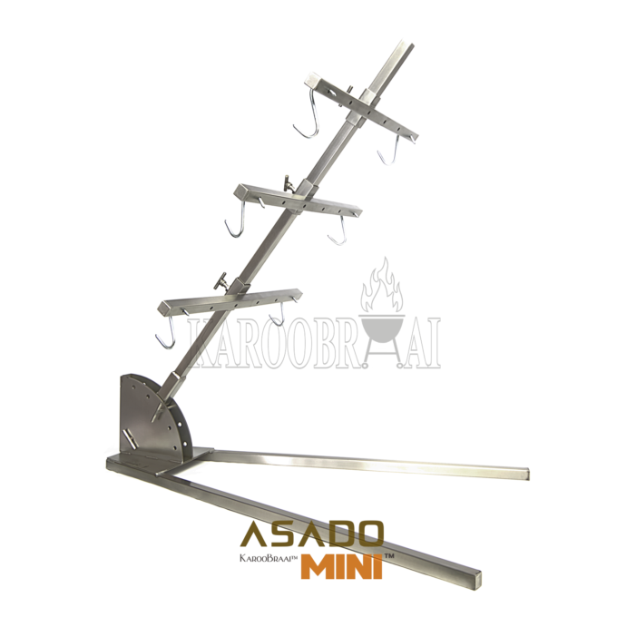 KarooBraai™ Stainless Steel MINI Asado with Firebowl Combo – Price on Request