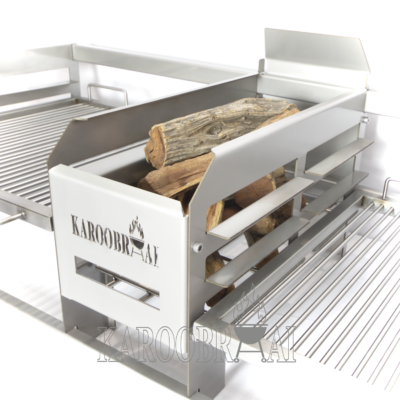 * KarooBraai™ Stainless Steel DOUBLE Braai Insert with Center Ember Maker - Price on Request - Image 9