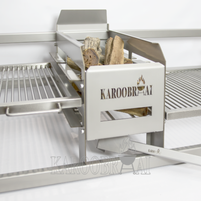 * KarooBraai™ Stainless Steel DOUBLE Braai Insert with Center Ember Maker - Price on Request - Image 6