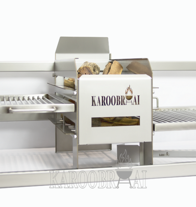 * KarooBraai™ Stainless Steel DOUBLE Braai Insert with Center Ember Maker - Price on Request - Image 5