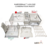 KarooBraai™ 1500mm 6-in-1 Insert with ERGO 550 Rotisserie Combo, V-Grid, Free-Floating RoundBar Grid & Center Fire Starter (with Extras)
