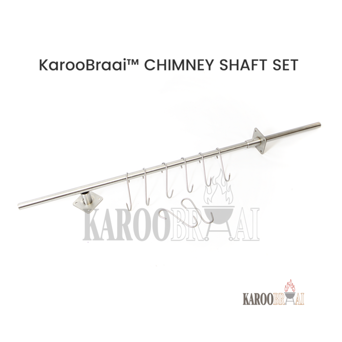 KarooBraai™ Stainless Steel Chimney Shaft Including Brackets and Hooks - Price on Request