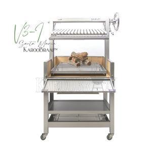 Mobile 1200mm KarooBraai™ Argentinian Santa Maria V3-I with Rotisserie & Brasero