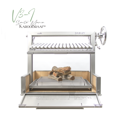 1200mm KarooBraai™ Argentinian Santa Maria V3-I with Rotisserie & Fire Pit