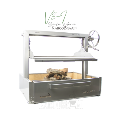 1200mm KarooBraai™ Argentinian Santa Maria V3-I with Rotisserie & Fire Pit