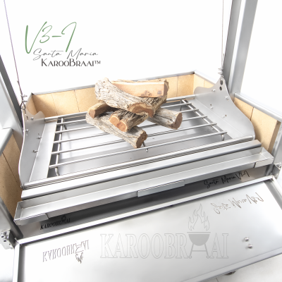 1200mm KarooBraai™ Argentinian Santa Maria V3-I with Rotisserie & Fire Pit