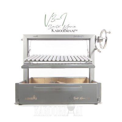 1200mm KarooBraai™ Argentinian Santa Maria V3-I with Rotisserie & Fire Pit