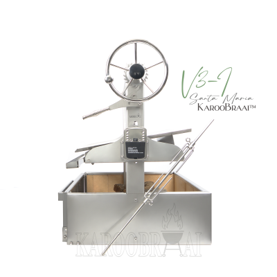 1200mm KarooBraai™ Argentinian Santa Maria V3-I with Rotisserie & Fire Pit