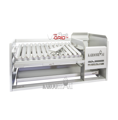 * KarooBraai™ Stainless Steel Full-House Table Braai Combo with Ember Maker & Ash Pan - Image 15
