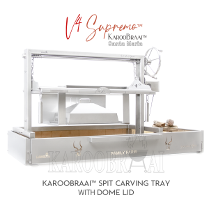 KarooBraai™ Argentinian Santa Maria V4 Supremo with Full Spit & Carving Tray & Lid, etc