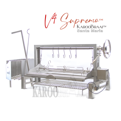 1650mm KarooBraai™ Argentinian Santa Maria V4 Supremo™ Low with Medium Side Brasero - Image 6