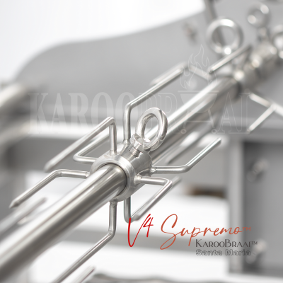 1650mm KarooBraai™ Argentinian Santa Maria V4 Supremo™ Low with Medium Side Brasero - Image 9