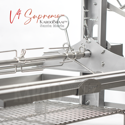 1650mm KarooBraai™ Argentinian Santa Maria V4 Supremo™ Low with Medium Side Brasero - Image 10