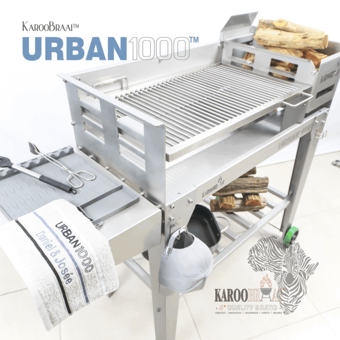 KarooBraai™ URBAN 1000™ Mobile Braai with Rotisserie