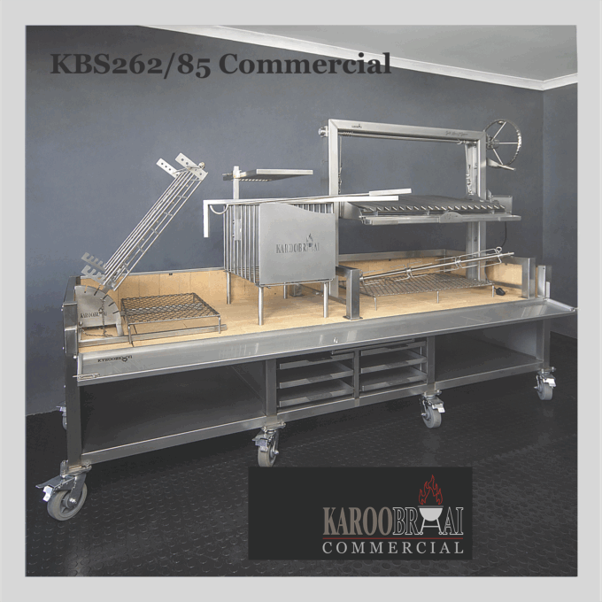 KBS262/85 Commercial Mobile with Santa Maria, Brasero, Asado & Hearth