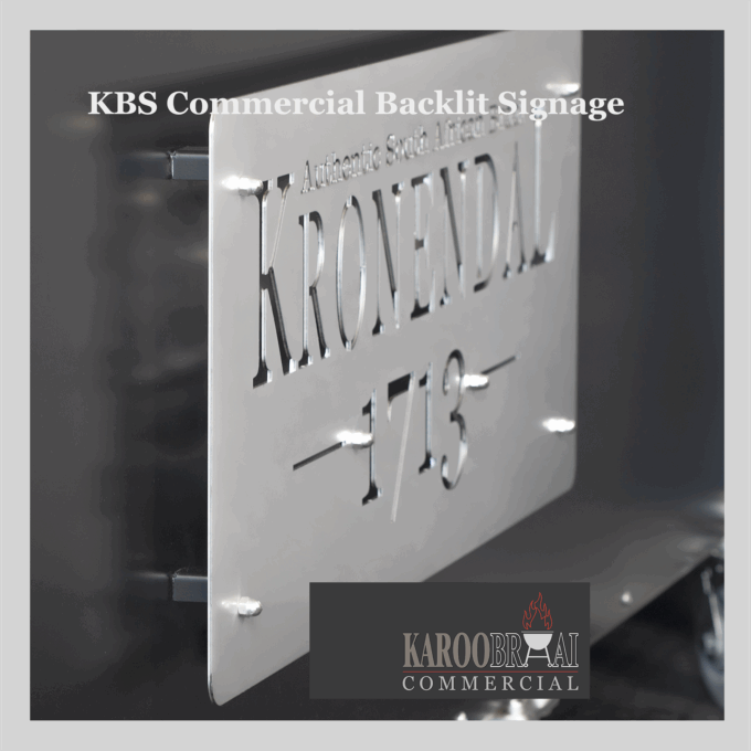 KarooBraai™ Commercial Backlit Signage for Brand Experience