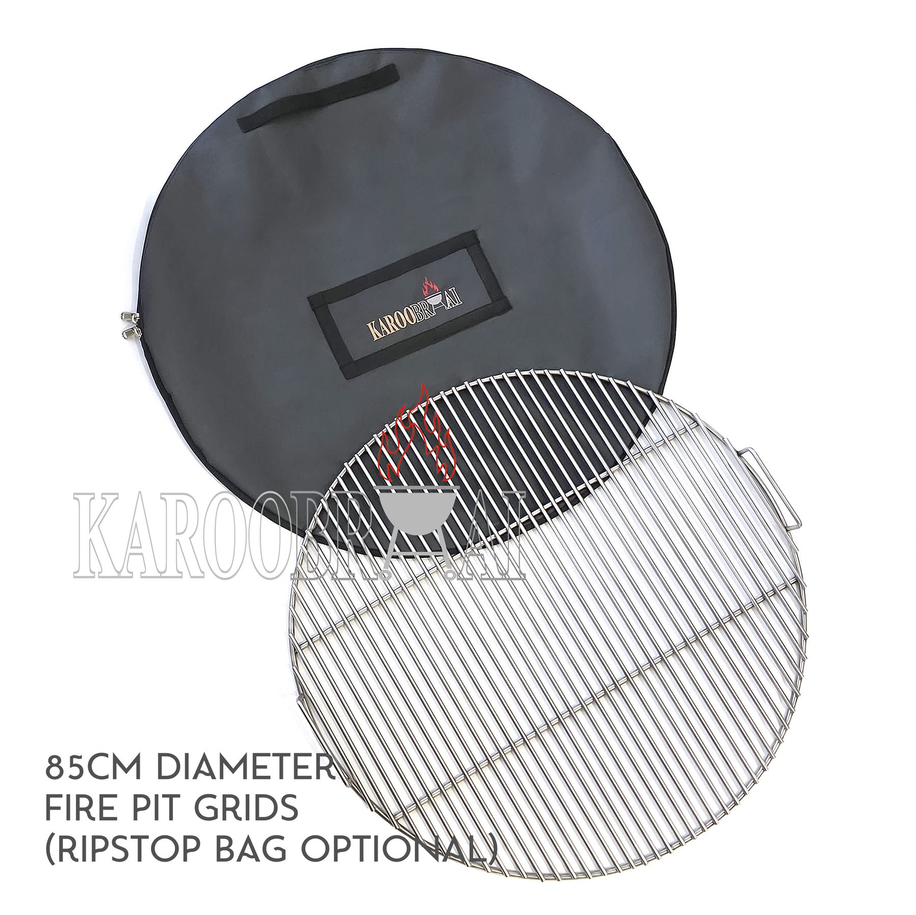 85cm Premium Fire Pit Braai Grid - Grade 304 Stainless Steel - Pricing on Request