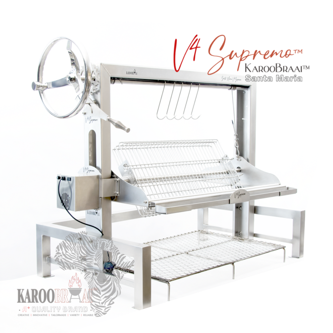 KarooBraai™ Left-Hand Stainless Steel Argentinian Santa Maria V4 Supremo™