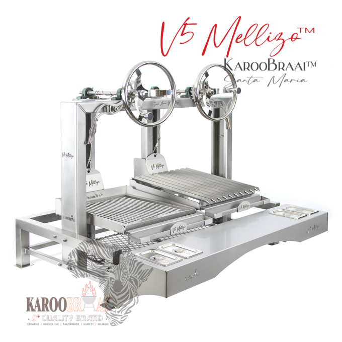KarooBraai™ Premium Argentinian Santa Maria V5 Millezo™ with Garnishing Counter